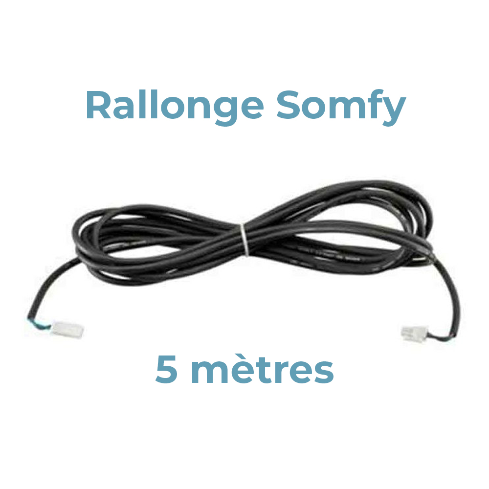 Rallonge panneau solaire Somfy 5m